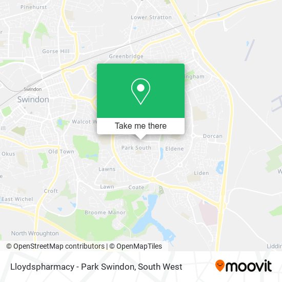 Lloydspharmacy - Park Swindon map
