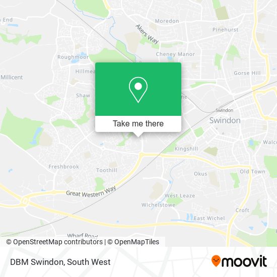 DBM Swindon map