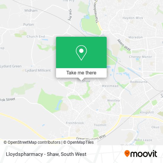 Lloydspharmacy - Shaw map