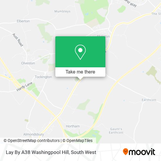 Lay By A38 Washingpool Hill map