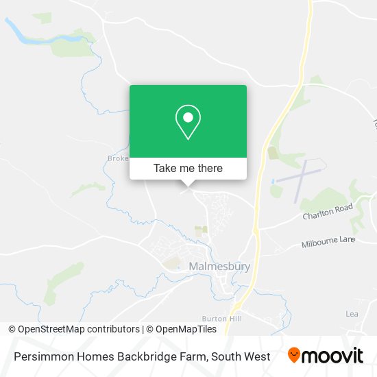 Persimmon Homes Backbridge Farm map
