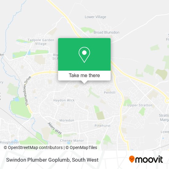 Swindon Plumber Goplumb map