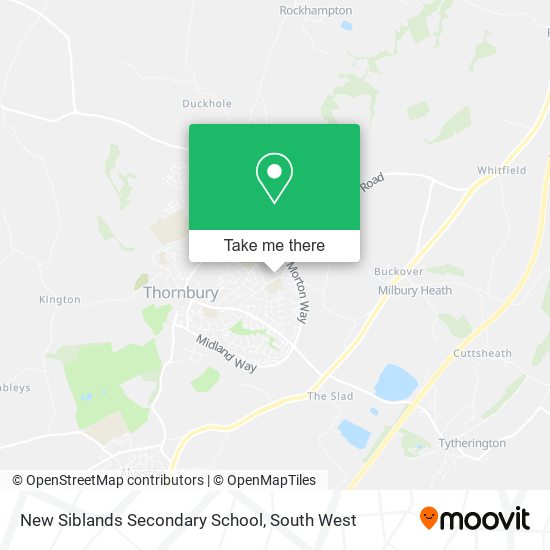 New Siblands Secondary School map