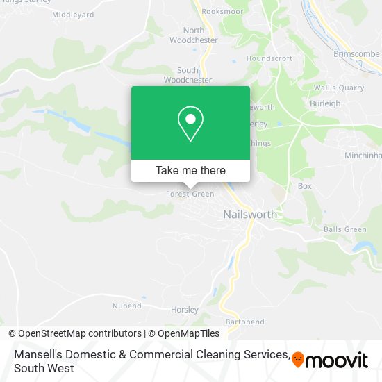 Mansell's Domestic & Commercial Cleaning Services map