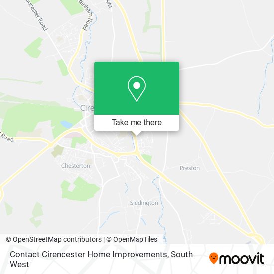 Contact Cirencester Home Improvements map