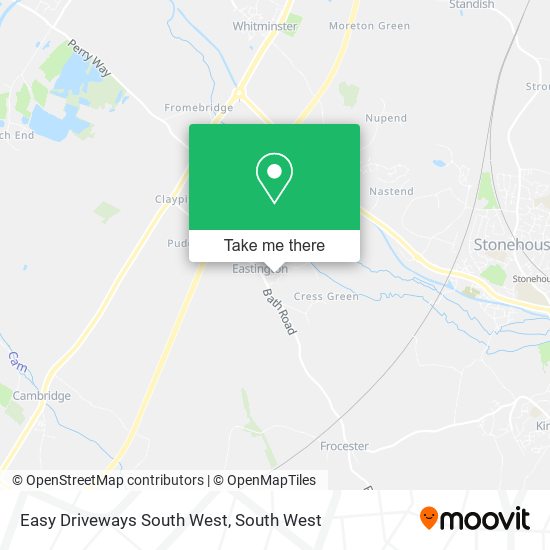 Easy Driveways South West map