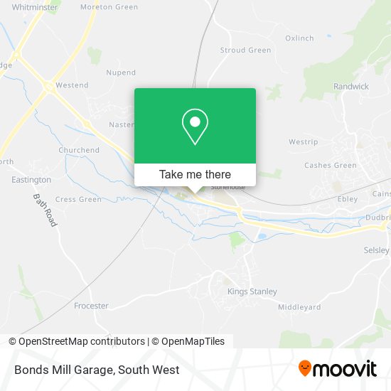 Bonds Mill Garage map