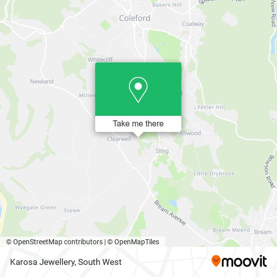 Karosa Jewellery map