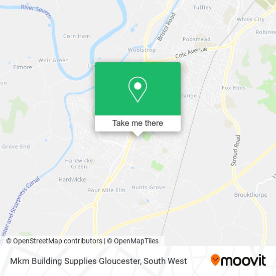 Mkm Building Supplies Gloucester map