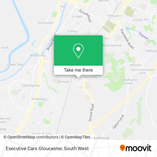 Executive Cars Gloucester map