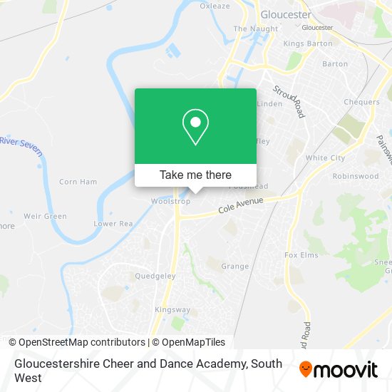 Gloucestershire Cheer and Dance Academy map