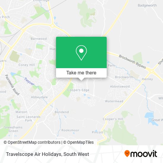 Travelscope Air Holidays map