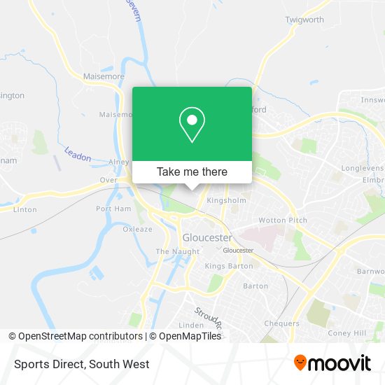 Sports Direct map
