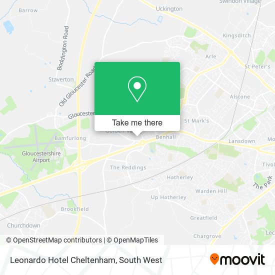 Leonardo Hotel Cheltenham map