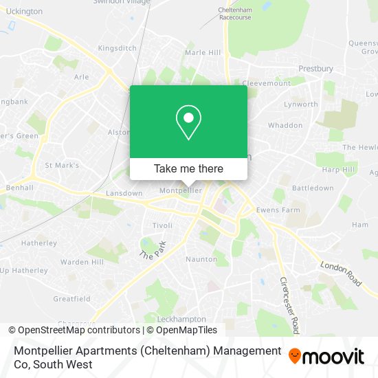 Montpellier Apartments (Cheltenham) Management Co map