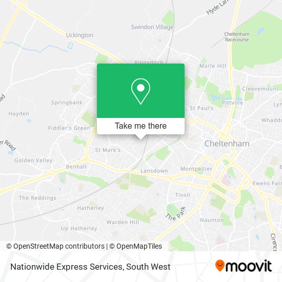 Nationwide Express Services map