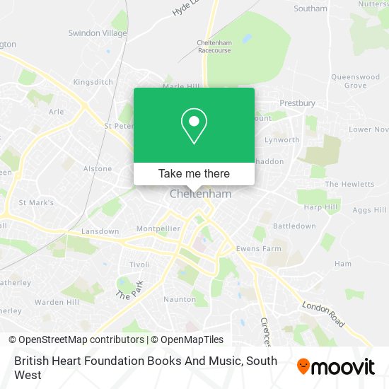 British Heart Foundation Books And Music map