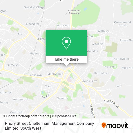 Priory Street Cheltenham Management Company Limited map