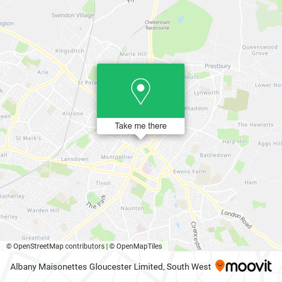 Albany Maisonettes Gloucester Limited map