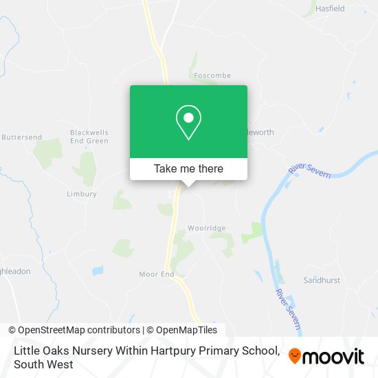 Little Oaks Nursery Within Hartpury Primary School map