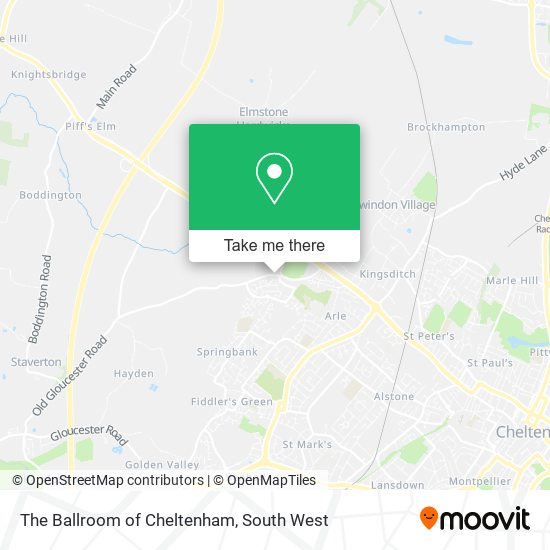 The Ballroom of Cheltenham map