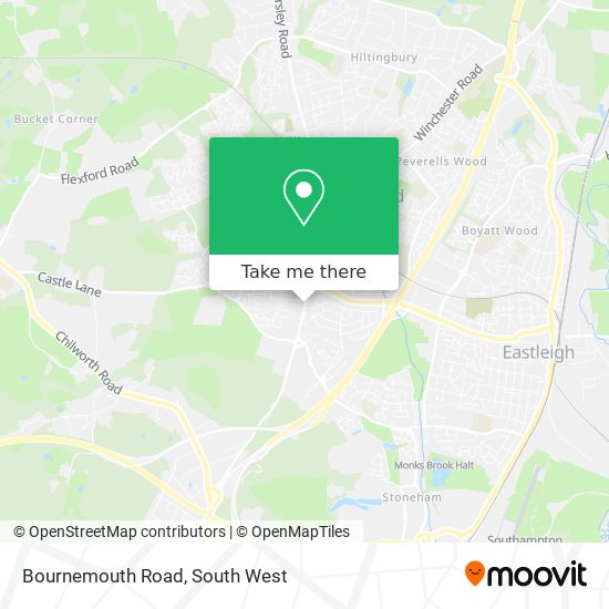 Bournemouth Road map
