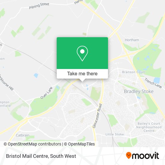 Bristol Mail Centre map