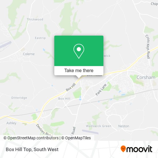 Box Hill Top map