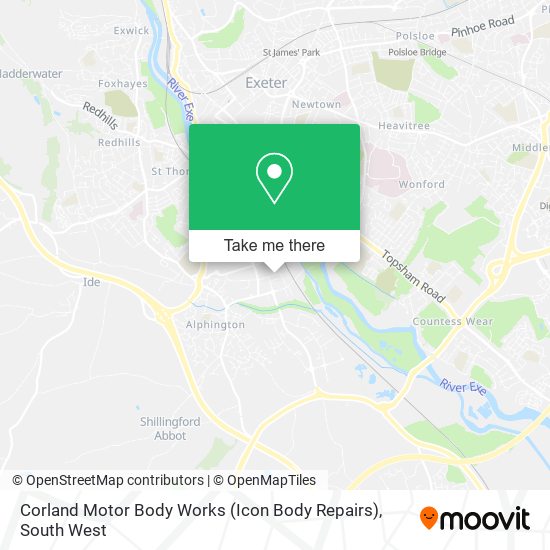 Corland Motor Body Works (Icon Body Repairs) map