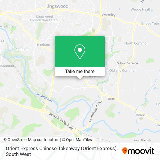 Orient Express Chinese Takeaway map