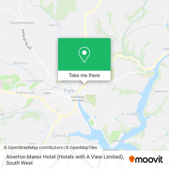 Alverton Manor Hotel (Hotels with A View Limited) map