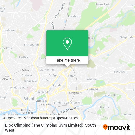 Bloc Climbing (The Climbing Gym Limited) map