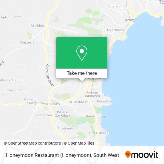 Honeymoon Restaurant map