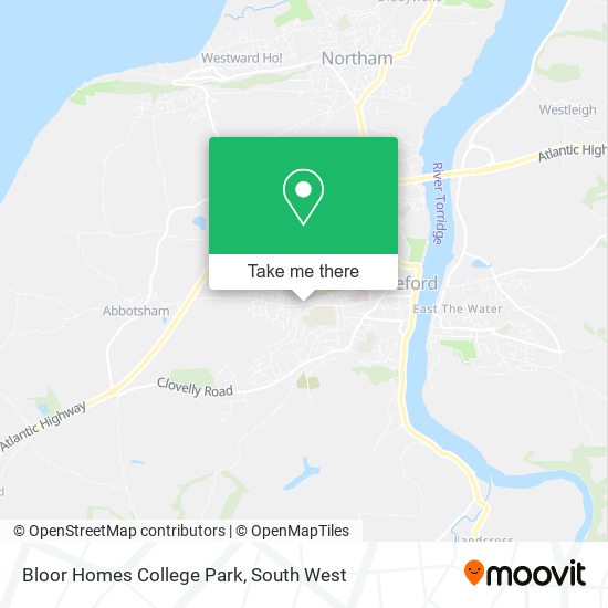Bloor Homes College Park map