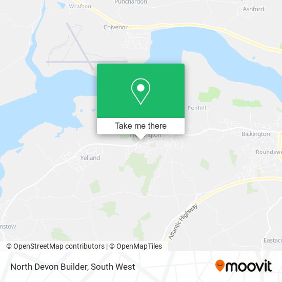 North Devon Builder map