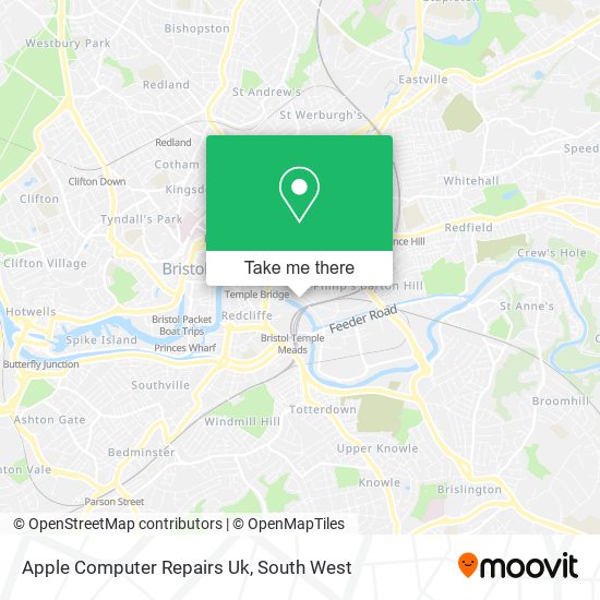 Apple Computer Repairs Uk map