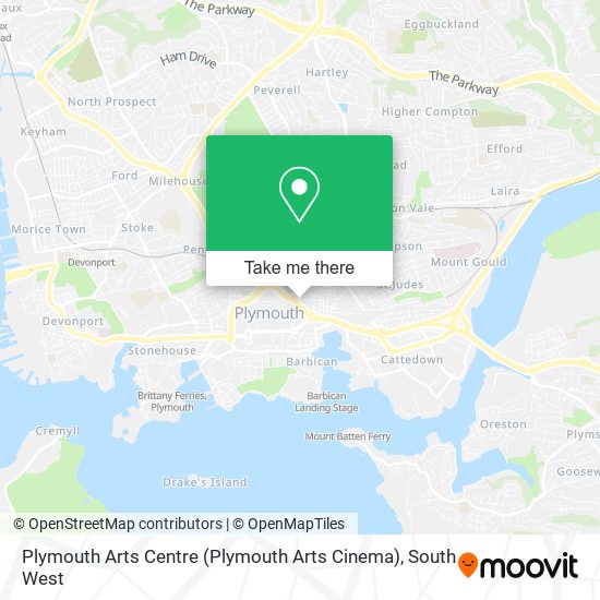 Plymouth Arts Centre (Plymouth Arts Cinema) map