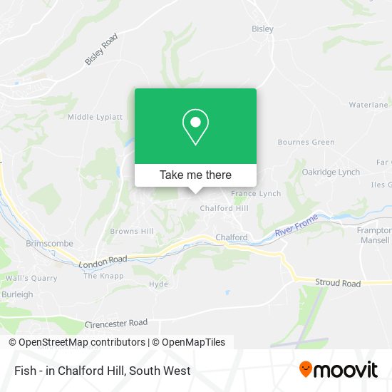 Fish - in Chalford Hill map