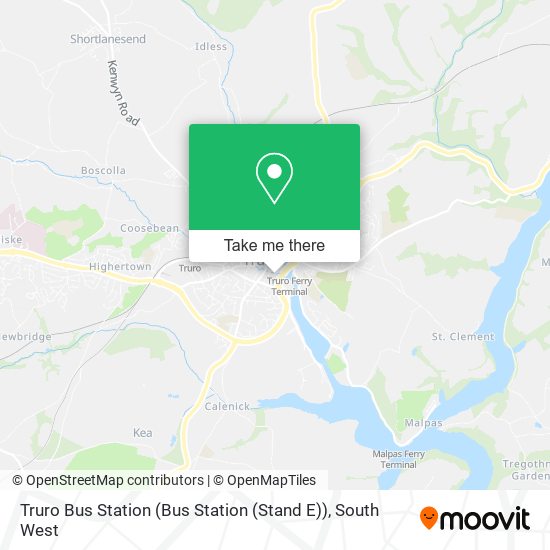 Truro Bus Station (Bus Station (Stand E)) map