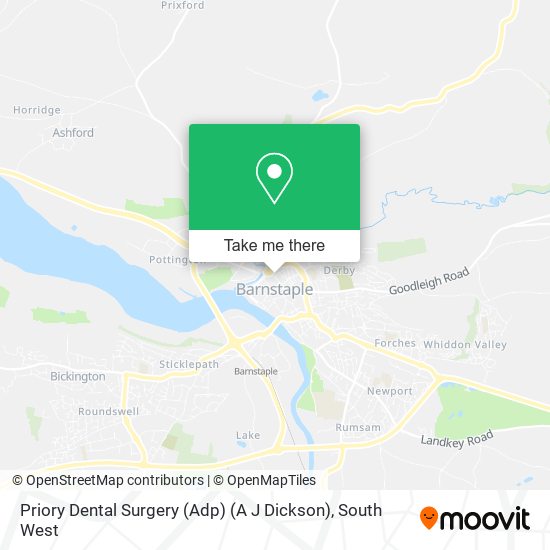 Priory Dental Surgery (Adp) (A J Dickson) map
