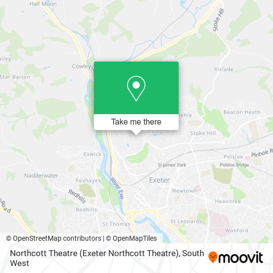 Northcott Theatre (Exeter Northcott Theatre) map