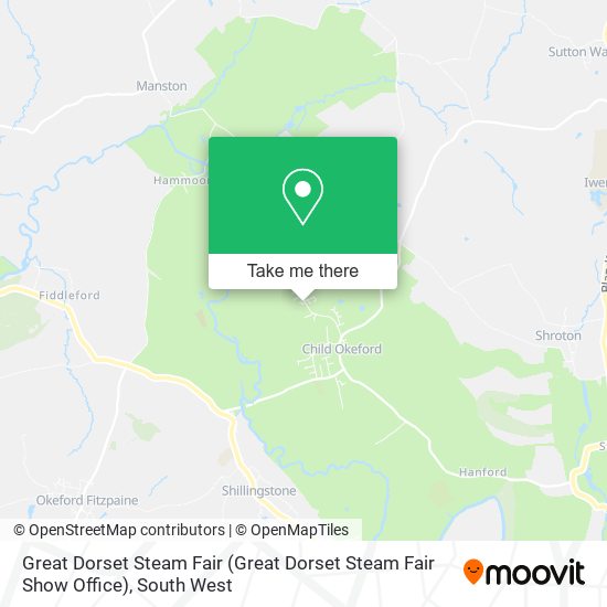 Great Dorset Steam Fair (Great Dorset Steam Fair Show Office) map