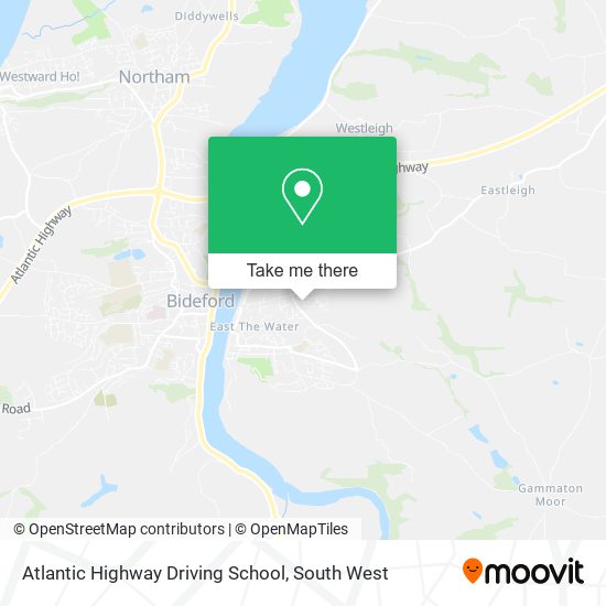 Atlantic Highway Driving School map