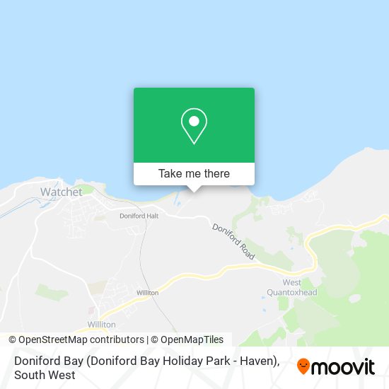 Doniford Bay (Doniford Bay Holiday Park - Haven) map