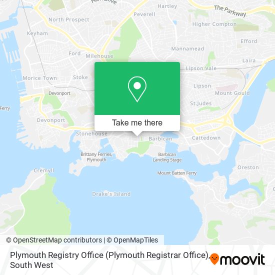 Plymouth Registry Office (Plymouth Registrar Office) map