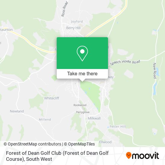 Forest of Dean Golf Club map