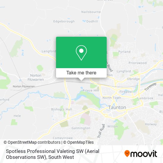 Spotless Professional Valeting SW (Aerial Observations SW) map