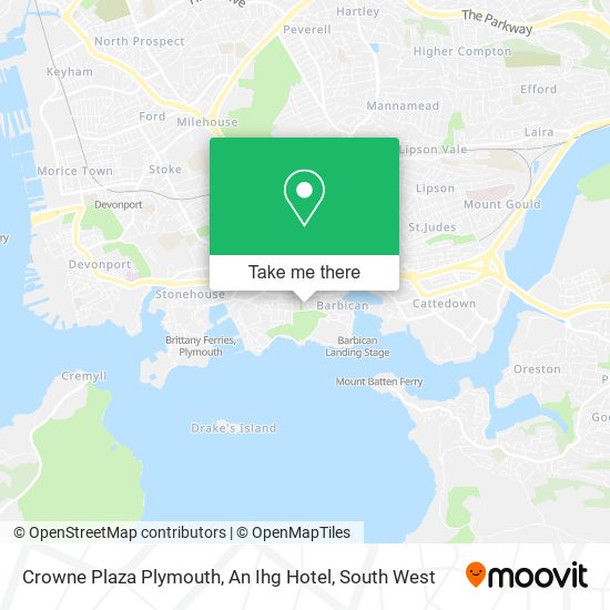 Crowne Plaza Plymouth, An Ihg Hotel map