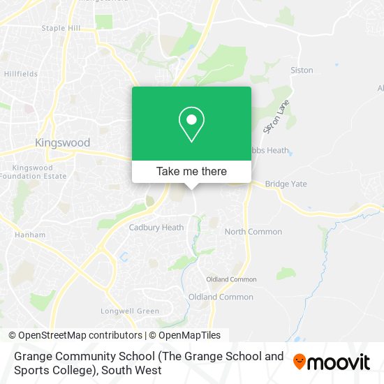 Grange Community School (The Grange School and Sports College) map
