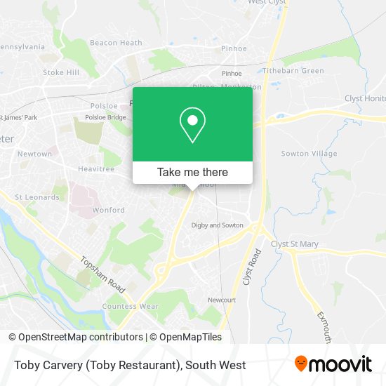 Toby Carvery (Toby Restaurant) map